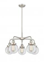 Innovation Lighting 916-5CR-SN-G202-6 - Beacon - 5 Light - 25 inch - Satin Nickel - Chandelier