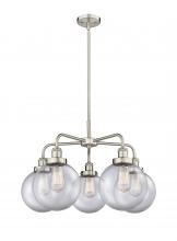 Innovation Lighting 916-5CR-SN-G202-8 - Whitney - 5 Light - 27 inch - Satin Nickel - Chandelier