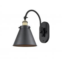 Innovation Lighting 918-1W-BAB-M13-BK-LED - Appalachian - 1 Light - 8 inch - Black Antique Brass - Adjustable Swing Arm