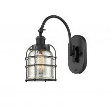Innovation Lighting 918-1W-BK-G58-CE-LED - Bell Cage - 1 Light - 6 inch - Matte Black - Adjustable Swing Arm