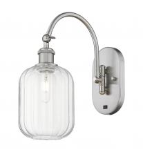 Innovation Lighting 918-1W-SN-G460-7CL - Preston Cylinder - 1 Light - 7 inch - Brushed Satin Nickel - Sconce