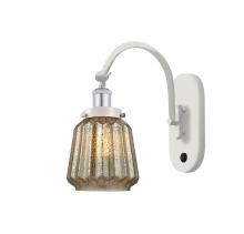 Innovations Lighting 918-1W-WPC-G146 - Chatham - 1 Light - 7 inch - White Polished Chrome - Sconce
