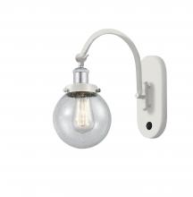 Innovations Lighting 918-1W-WPC-G204-6 - Beacon - 1 Light - 6 inch - White Polished Chrome - Sconce