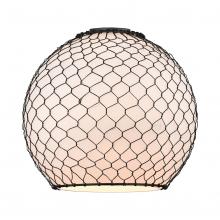 Innovation Lighting G121-10CBK - Large Farmhouse Chicken Wire Glass