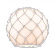 Innovation Lighting G121-10RW - Large Farmhouse Rope White Glass with White Rope Glass