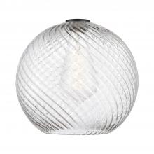 Innovation Lighting G1214-12 - Extra Large Twisted Swirl Clear Glass