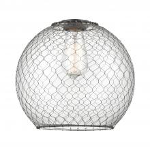 Innovation Lighting G122-10CBK - Large Farmhouse Chicken Wire Clear Glass with Black Wire Glass