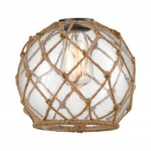 Innovation Lighting G122-8RB - Farmhouse Rope Clear Glass with Brown Rope Glass