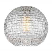 Innovation Lighting G122C-8CL - Athens 8" Clear Basket Weave Glass