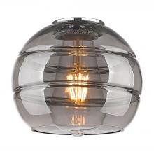 Innovation Lighting G556-6SM - Rochester - 6" Glass - Light Smoke Deco Swirl Shade