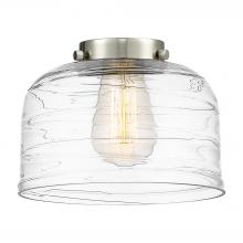Innovation Lighting G713 - Bell Light 8 inch Clear Deco Swirl Glass