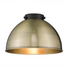 Innovation Lighting MFD-10-AB - Derby Light 10 inch Antique Brass Metal Shade